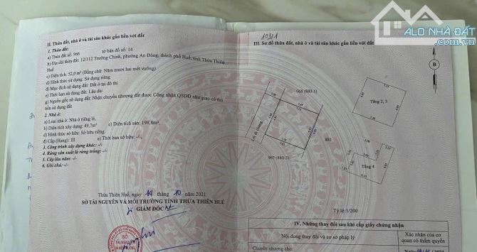 Nhà 4 tầng - kiệt oto TRƯỜNG CHINH- An Đông - Huế - Chỉ 3,x tỷ - 6