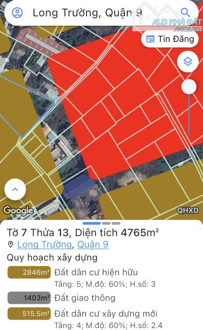 Bán đất hẻm 351 Võ Văn Hát, Long Trường, Quận 9 - TP Thủ Đức - 9