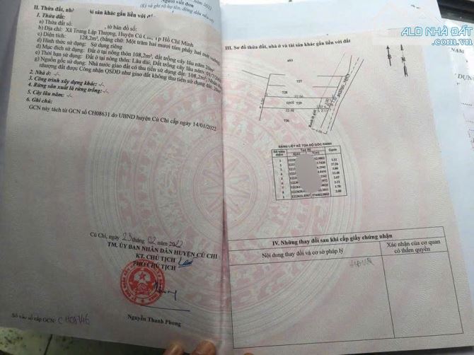 Bán gấp căn Nhà Giá cực tốt 600tr ở Trung Lập Thượng, Củ Chi Rộng 128m2 SHR Bán nhanh