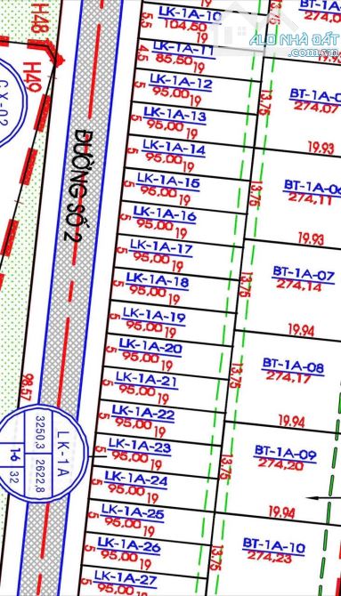 🍁Lô liền kề dự án Cồn Tân Lập cách biển 200m -SỔ HỒNG CẦM TAY 💰10tỷ🍁 - Diện tích: 95m2, - 2