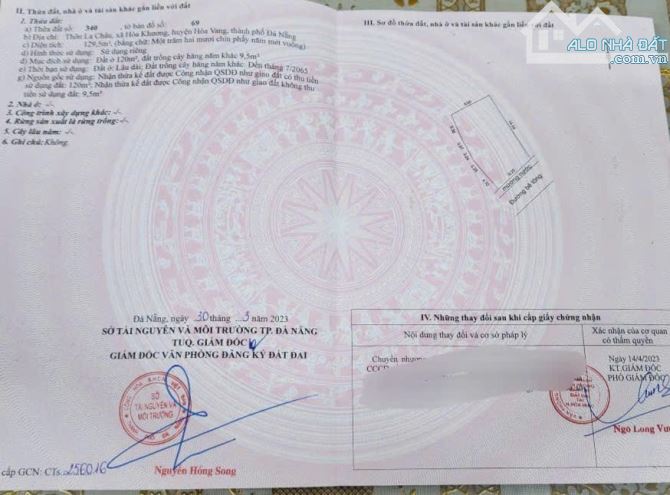 💥💥💥Bán lô đẹp DT 130m ngang 8m, La Châu , Hòa Tiến, Đà Nẵng giá chỉ 990tr - 2