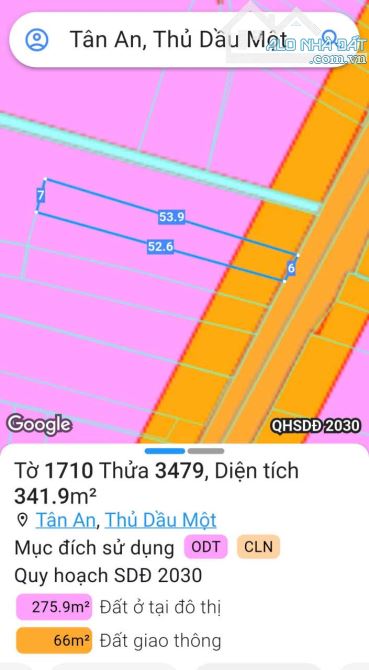 BÁN ĐẤT MT LÊ CHÍ DÂN, P.TÂN AN, TP.TDM, DT:6x52, NỞ HẬU 7M, TC160M2, SHR, GIÁ 4,950 TỶ - 5