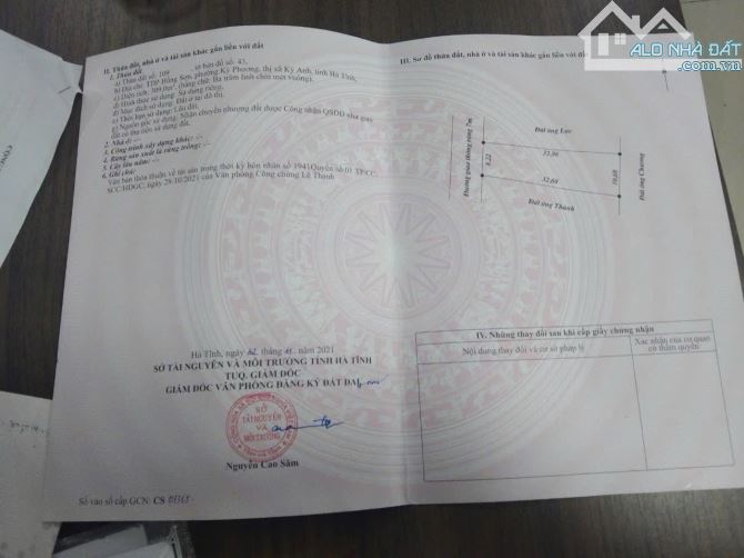 Bán 309m² đất, FULL thổ cư, vị trí đẹp, tiếm năng sinh lời cao tại Kỳ Anh,Hà Tĩnh