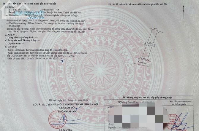 Chính chủ bán lô đất tại nội phật, xã mai đình, Huyện sóc sơn, hà nội.