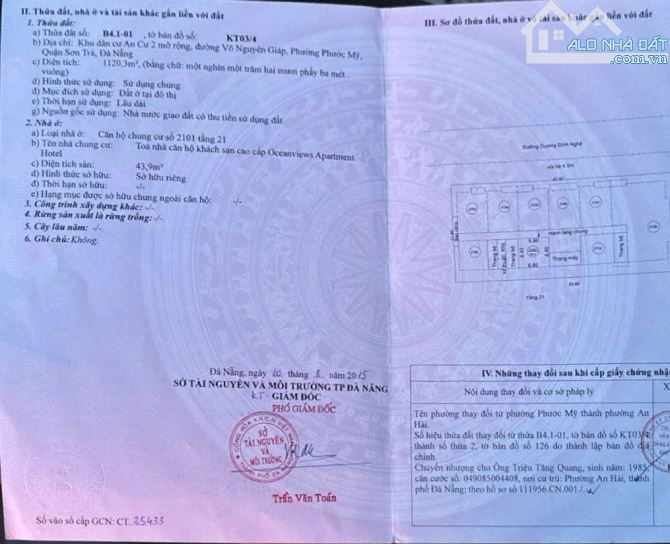 CẦN BÁN CĂN STUDIO A LA CARTE ĐÀ NẴNG - VIEW BIỂN & THÀNH PHỐ - GIÁ TỐT NHẤT THỊ TRƯỜNG - 10