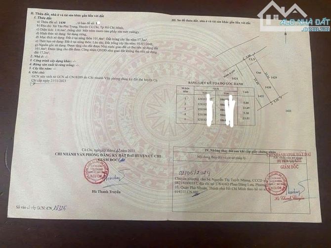 BÁN NHÀ CẤP 4 Ở 2 SẸC NGUYỄN THỊ LẮNG - TÂN PHÚ TRUNG, GIÁ CHỈ CÓ 780 TRIỆU, SHR