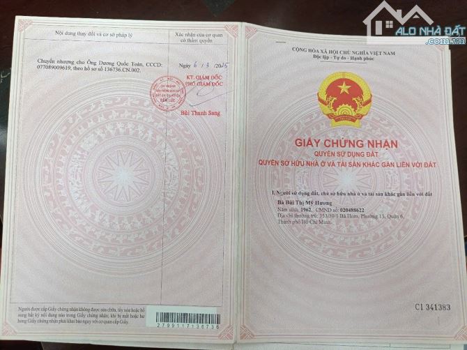 BÁN GẤP 2 LÔ ĐẤT TRUNG TÂM THỊ TRẤN BẾN LỨC – GIÁ CHỈ 11 TỶ (2 LÔ) - 1