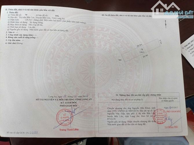 BÁN GẤP 2 LÔ ĐẤT TRUNG TÂM THỊ TRẤN BẾN LỨC – GIÁ CHỈ 11 TỶ (2 LÔ) - 2