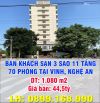 Bán khách sạn 3 sao 11 tầng và Tòa nhà dịch vụ 6 tầng TPVinh Nghệ An, Doanh thu 6,6 tỷ/n