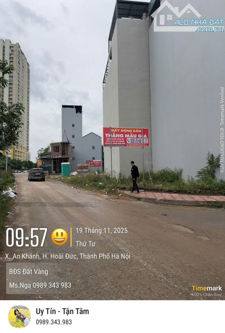 BÁN LÔ GÓC ĐƯỜNG 24 KHU DỊCH VỤ ĐỒNG MỚI AN KHÁNH DT 89M2