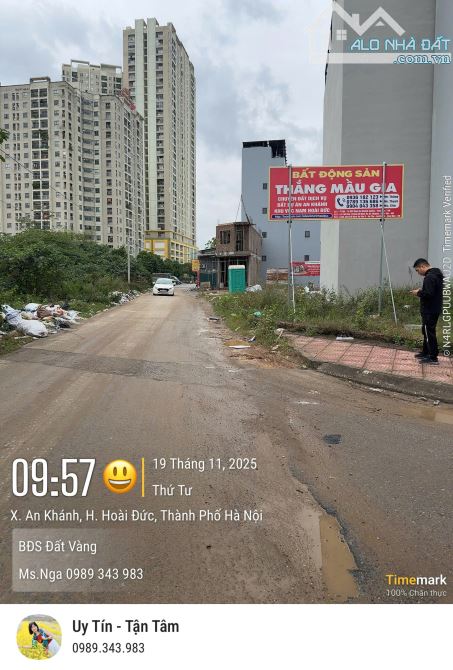 BÁN LÔ GÓC ĐƯỜNG 24 KHU DỊCH VỤ ĐỒNG MỚI AN KHÁNH DT 89M2