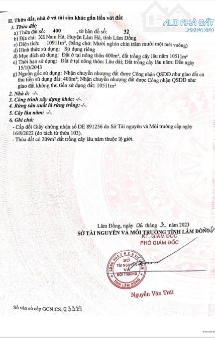 Bán 2 lô đất,lô góc, dt 10.911 m² và 8.090 m²,đầu tư siêu lợi nhuận tại Lâm Hà, Lâm Đồng