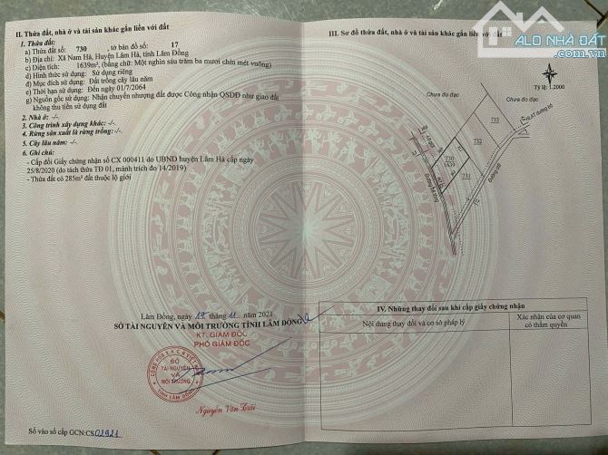 Bán 2 lô đất,lô góc, dt 10.911 m² và 8.090 m²,đầu tư siêu lợi nhuận tại Lâm Hà, Lâm Đồng