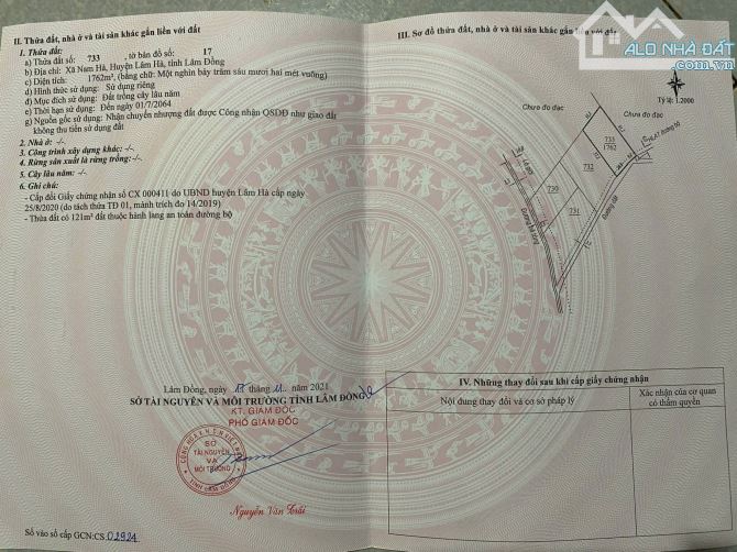 Bán 2 lô đất,lô góc, dt 10.911 m² và 8.090 m²,đầu tư siêu lợi nhuận tại Lâm Hà, Lâm Đồng