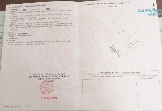 Bán đất 4.5x34m, mặt tiền Thuận Giao 01 p. Thuận Giao gần chợ Bình Thuận 2 - 1