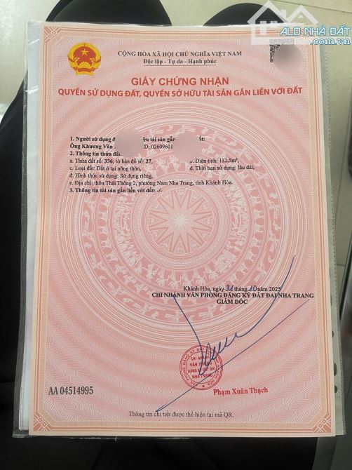 ĐẤT TTTP NHA TRANG MẶT TIỀN NÚI CẤM ,VĨNH THÁI, ĐƯỜNG 7M, CẠNH KĐT MỸ GIA. - 3