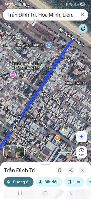 Bán đất MT đường 10,5 Trần Đình Tri - Thông biển - giá đầu tư - 1