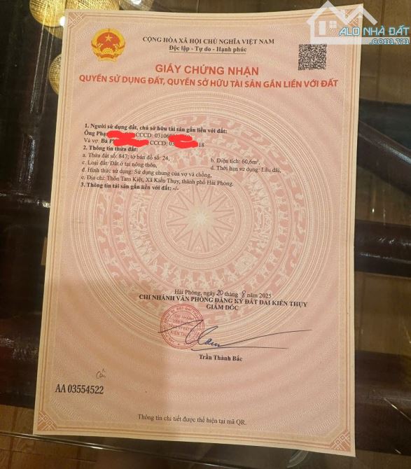 Ngõ đường nhựa sau nhà mặt đường thôn Tam Kiệt, xã Kiến Thụy ngay trung tâm huyện - 4