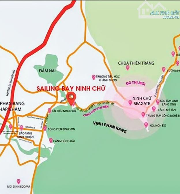 Cần Bán 377m2, Đất sổ đỏ tại Khánh Tường - Khánh Hoà, Nằm trên trục Du Lịch 702, gần Biển. - 3