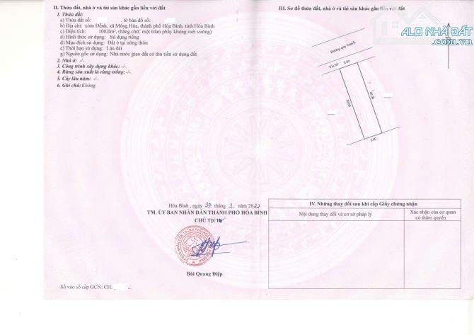 100m - Mặt đường QL6 - 2 mặt tiền trước và sau - chỉ hơn 1tỷ - 5