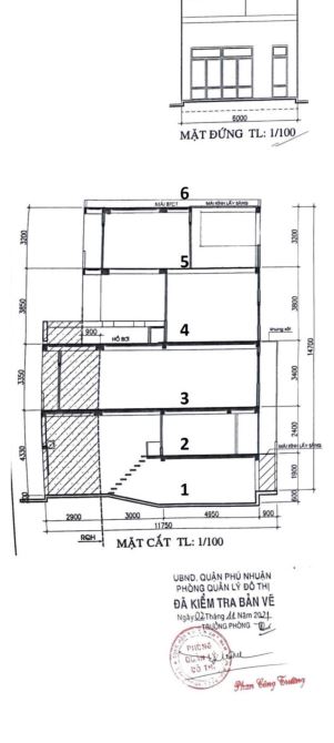 Bán nhà MT 20 Trần Hữu Trang P11 Phú Nhuận DT: 6m x 12m CN: 69m2 KC: Hầm 5 Tầng Giá: 18 T - 3