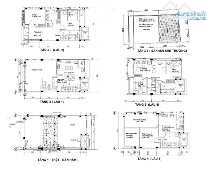 Bán nhà MT 20 Trần Hữu Trang P11 Phú Nhuận DT: 6m x 12m CN: 69m2 KC: Hầm 5 Tầng Giá: 18 T - 4