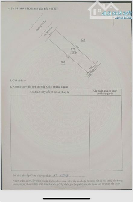 CẦN BÁN LÔ ĐẤT ĐẸP ĐƯỜNG VÕ TỰ – ĐẤU LƯNG TRỤC MÊ LINH – CHƯA QUA ĐẦU TƯ - 2