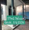 Thổ cư 177m ..giá chỉ  5 tỷ 200tr.. Đông thạnh Hóc Môn