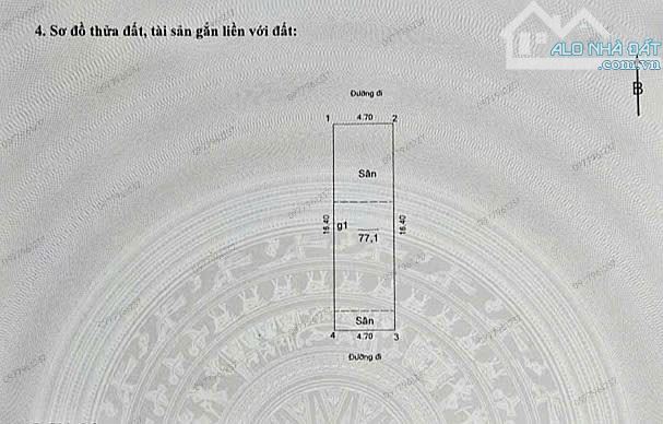 BÁN ĐẤT TẶNG NHÀ MẶT PHỐ NGHĨA TÂN 77m2 × MT 4,7m. MỘT MẶT PHỐ + MỘT MẶT NGÕ Ô TÔ TRÁNH