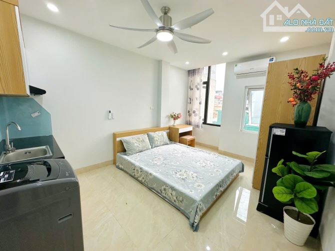 Cho Thuê CCMN Ngõ 43 Trung Kính Cầu Giấy 30m2 Studio Cửa Sổ Giặt Riêng Thang Máy Full Đồ - 8
