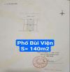 Mặt tiền Phố Bùi Viện song song Thăng Long, Hải Châu. S= 140m2 ngang 8m Giá14.4 tỷ