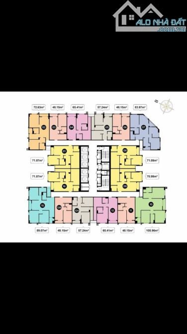 BÁN CĂN HỘ CHUNG CƯ T&T DC COMPLEX ĐỊNH CÔNG, 72M2, 2PN, 2WC, CÓ SLOT ĐỂ OTO, VIEW ĐẸP HIẾ