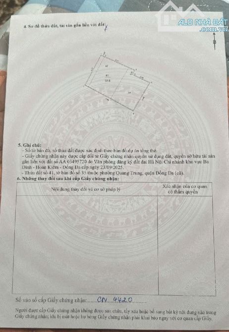 BÁN NHÀ- TÂY SƠN-TRUNG TÂM ĐỐNG ĐA – ĐẦU TƯ & Ở ĐỀU ĐỈNH - Diện tích : 38m- MT: 4.5 m