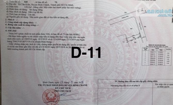 ĐẤT HIẾM MẶT TIỀN ĐƯỜNG NGUYỄN CỬU PHÚ BÌNH CHÁNH TỔNG DT 120M2 CHỈ CÓ 820 TRIỆU - 3