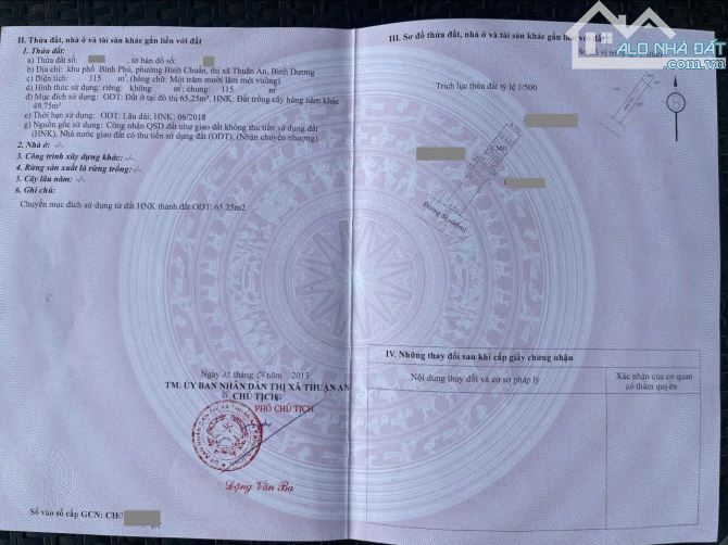 đất 115m2 2ty470 TL gần đường Bình Chuẩn 76 P.Bình Chuẩn Tp.Thuận An - 4