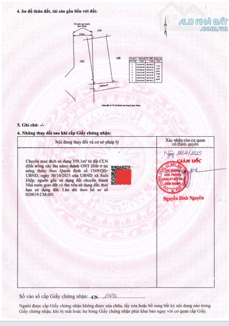 Bán đất Bình Lộc thôn Mỹ Lộc ngay trung tâm xã gần Hương Lộ 39 - 7