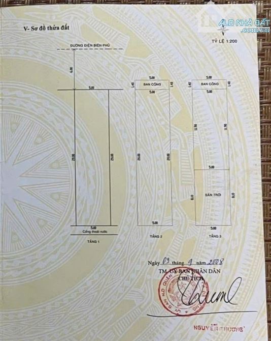 Nhà 3 tầng mặt tiền Điện Biên Phủ Gần copmarkS= 100m2 Giá: 17.5 tỷ