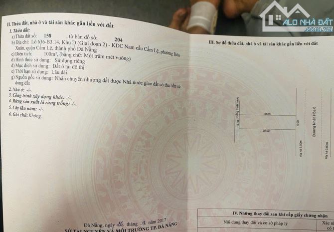 Bán đất đường Nhân Hòa 6, đối diện công viên - cạnh chợ Miếu Bông giá 4.75 tỉ tl - 5