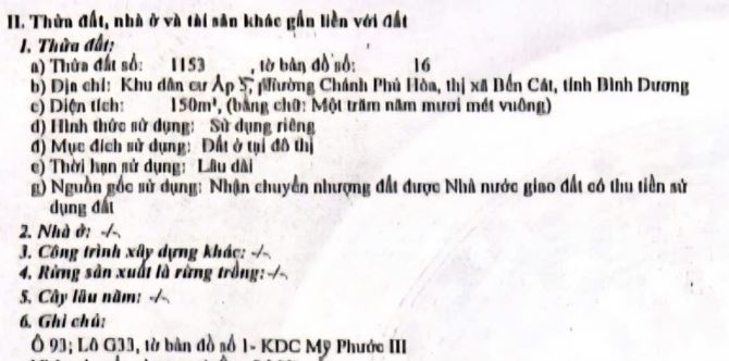Bán 150m2 đất đường NG3A trong KDC Mỹ Phước 3, Bến Cát, Bình Dương giá 1,9 tỷ - 1