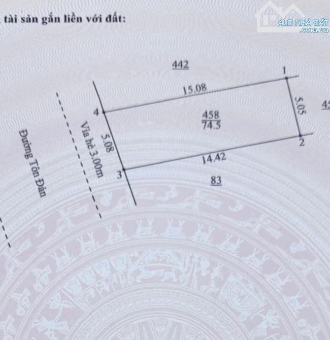 🔥 Đất mặt tiền Tôn Đản . Hoà An - Diện tích đất 75 m2 . Ngang 5m  - Khu đông dân cư, d - 2