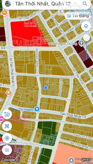 BÁN NHÀ TRƯỜNG CHINH QUẬN 12 - 3 TẦNG 108M2 HXH - GIÁP TÂN BÌNH - 7. TỶ - 3