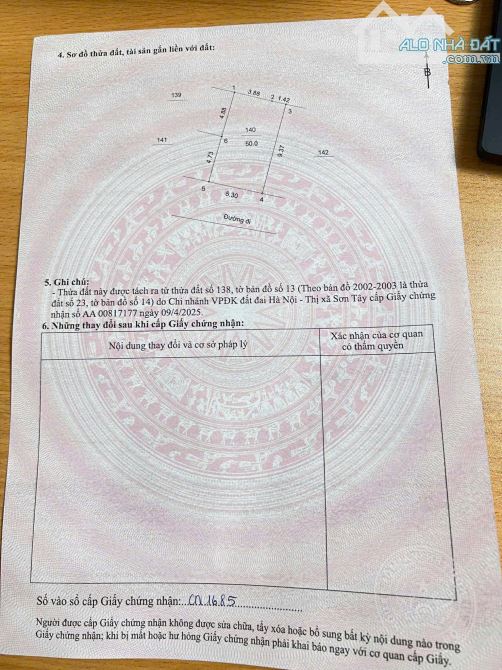 Đất phố Hà Nội gần viện 105 giá chỉ hơn 1 tỷ