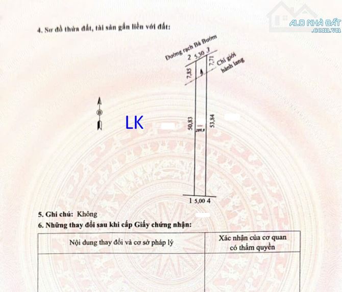 🔰Bán 3 nền:  289m² (5m x 58m, thổ 100m²) Đường Rạch Bà Bướm, xã Hòa An, TP Cao Lãnh - 1