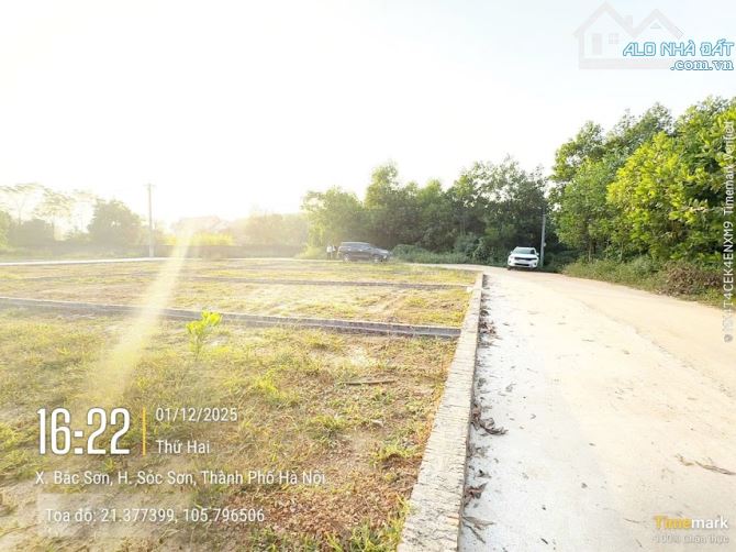 Bán đất Sóc Sơn 900 triệu sổ 100 mét thổ cư mặt tiền hơn 8 mét gần bx bus