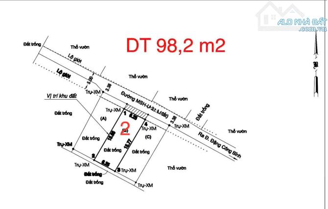 Bán 3 lô đất ở xuân thới sơn ở hóc môn giá 2 tỷ 350 - 2