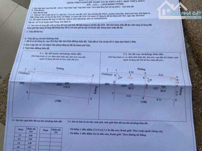 Đất Quán Bàu đường thông chỉ 1 tỷ 880 triệu. Ngõ Hàn Quốc thông sang Nguyễn Cảnh Hoan - 2