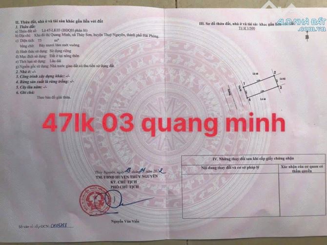 75m Tân Quang Minh - khu đô thị đáng sống nhất Thành Phố Thuỷ Nguyên - 2