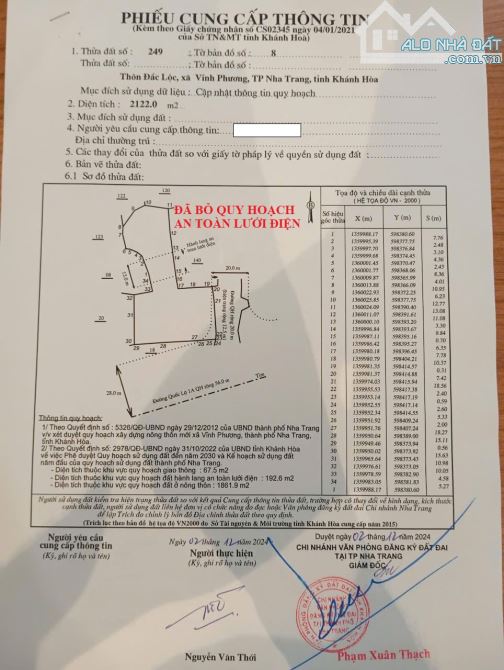 Bán đất Quốc lộ 1A, 24 tỷ, 2122m2, giá siêu hời, Nha Trang, Khánh Hòa - 6