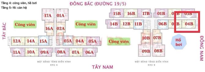 CT3, Vĩnh Điềm Trung, 74m2 căn góc, View hồ, giá 2 tỷ 990 - 7