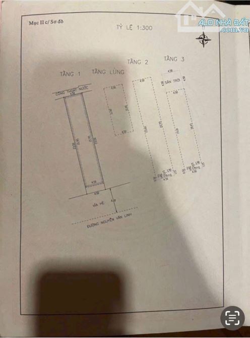 Nhà 3,5 tầng mặt tiền Nguyễn Văn Linh